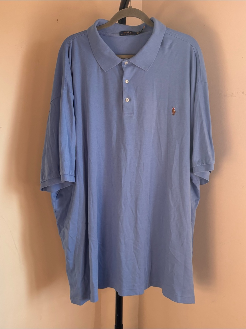 Ralph Lauren Light Blue Men’s Polo Shirt with Embroidered Pony